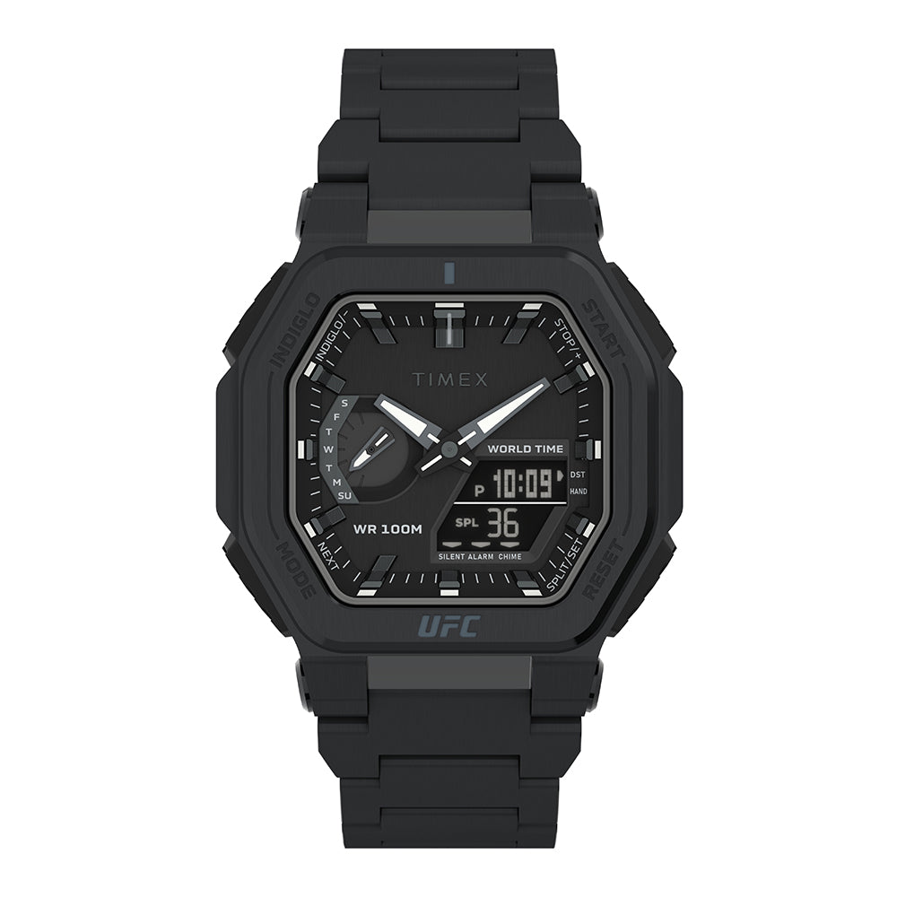 Timex Ufc Colossus Multifunction 45mm Stainless Steel Band