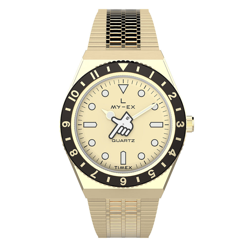 Q Timex Seconde 3-Hand 38mm Stainless Steel Band