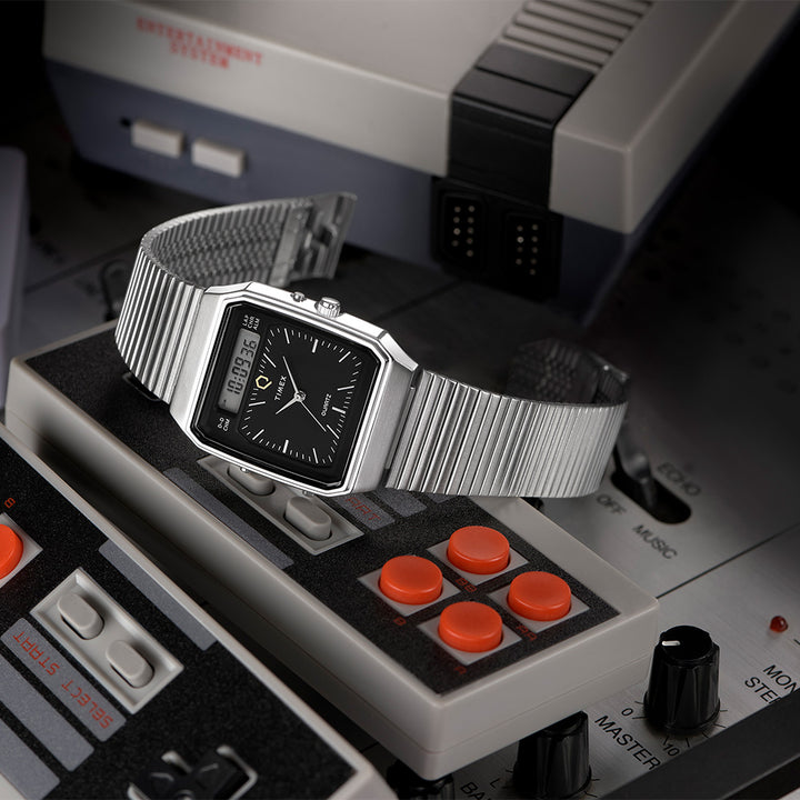 Q Timex® 1982 Reissue Anadigi 33mm Stainless Steel Band