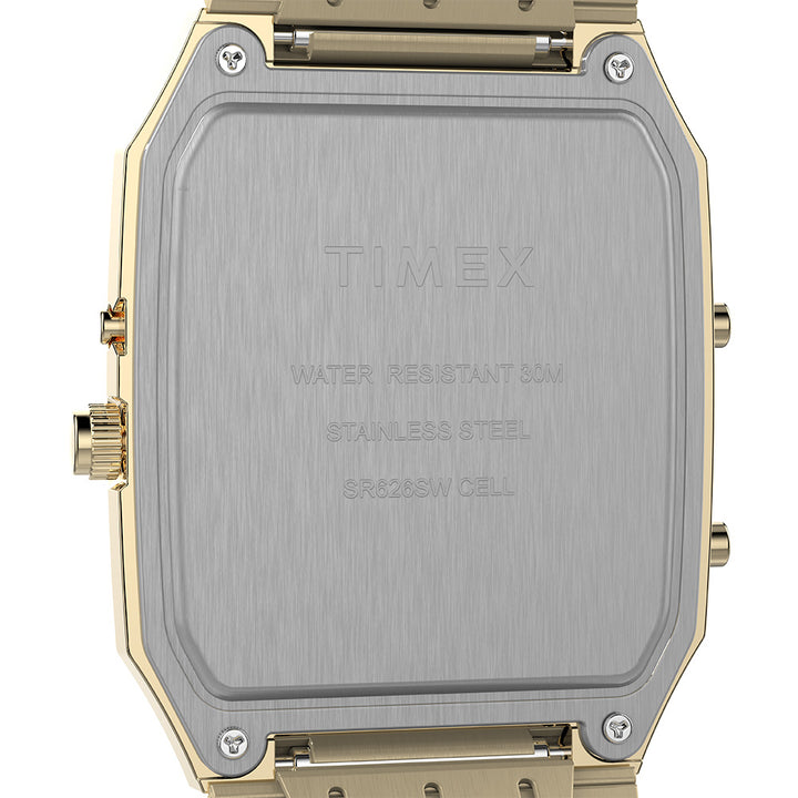 Q Timex Reissue Anadigi 33mm Stainless Steel Band