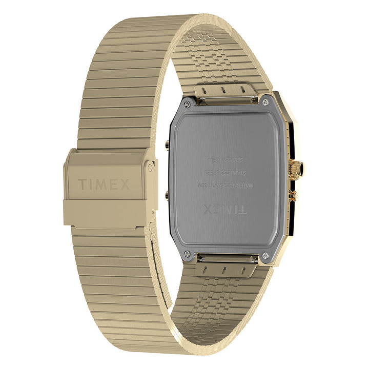 Q Timex Reissue Anadigi 33mm Stainless Steel Band