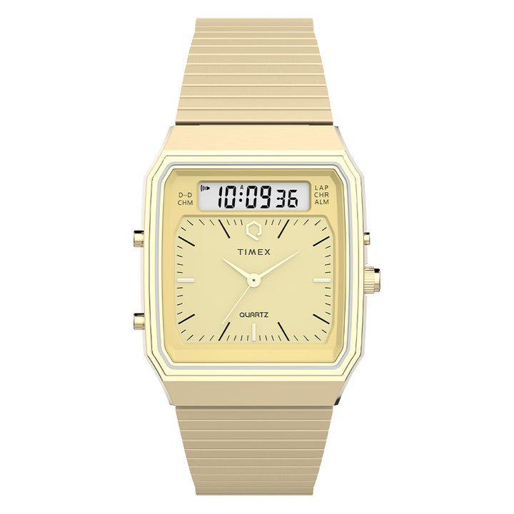 Q Timex Reissue Anadigi 33mm Stainless Steel Band
