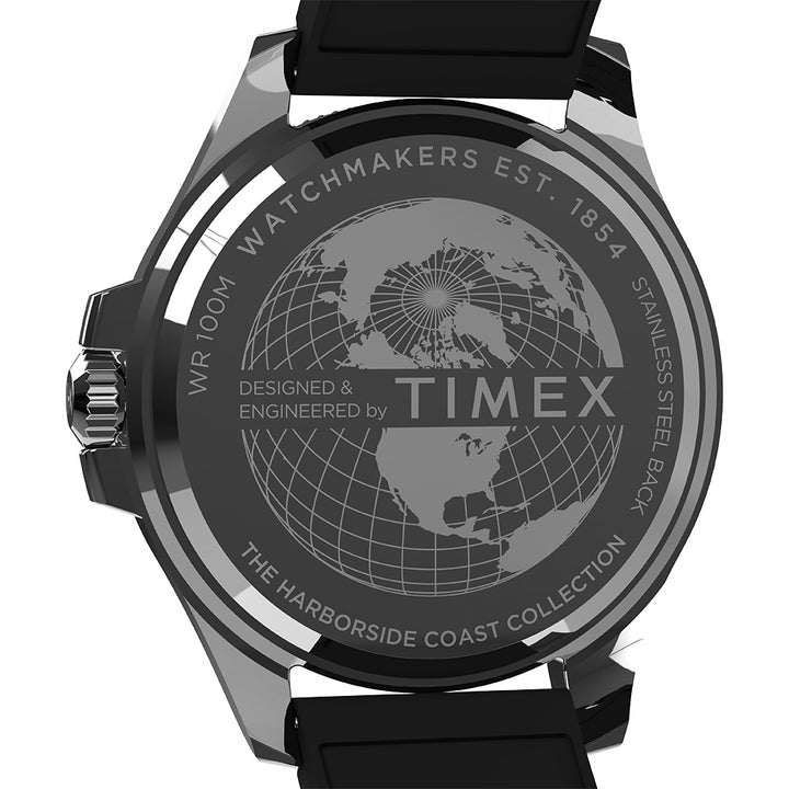 Harborside Coast Date 43mm Rubber Band
