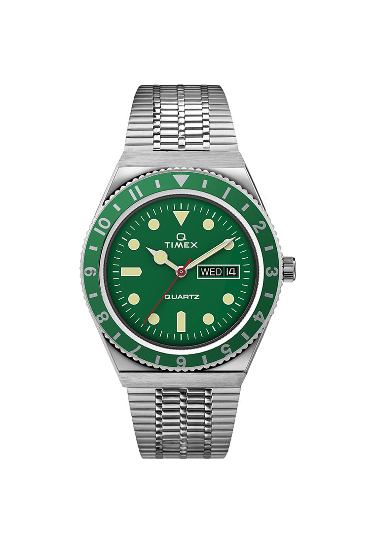 Q Timex Reissue Day-Date 38mm Stainless Steel Band