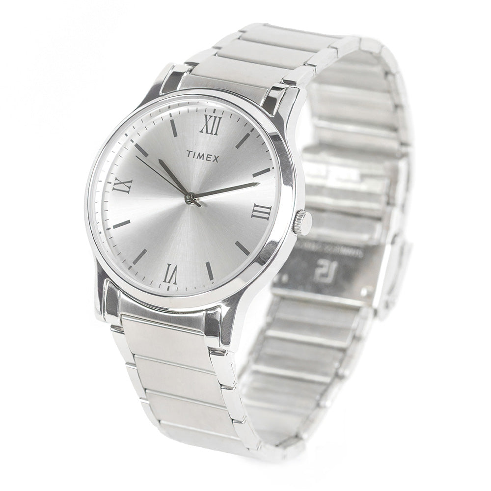 Classic Analog 3-Hand 39mm Stainless Steel Band