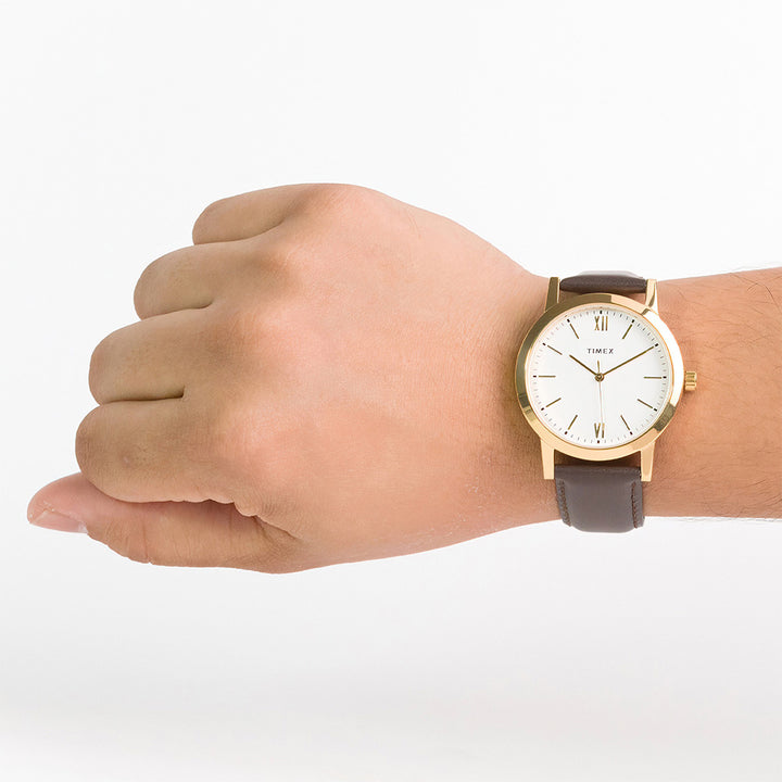 T1-2 Series 3-Hand 38mm Leather Band
