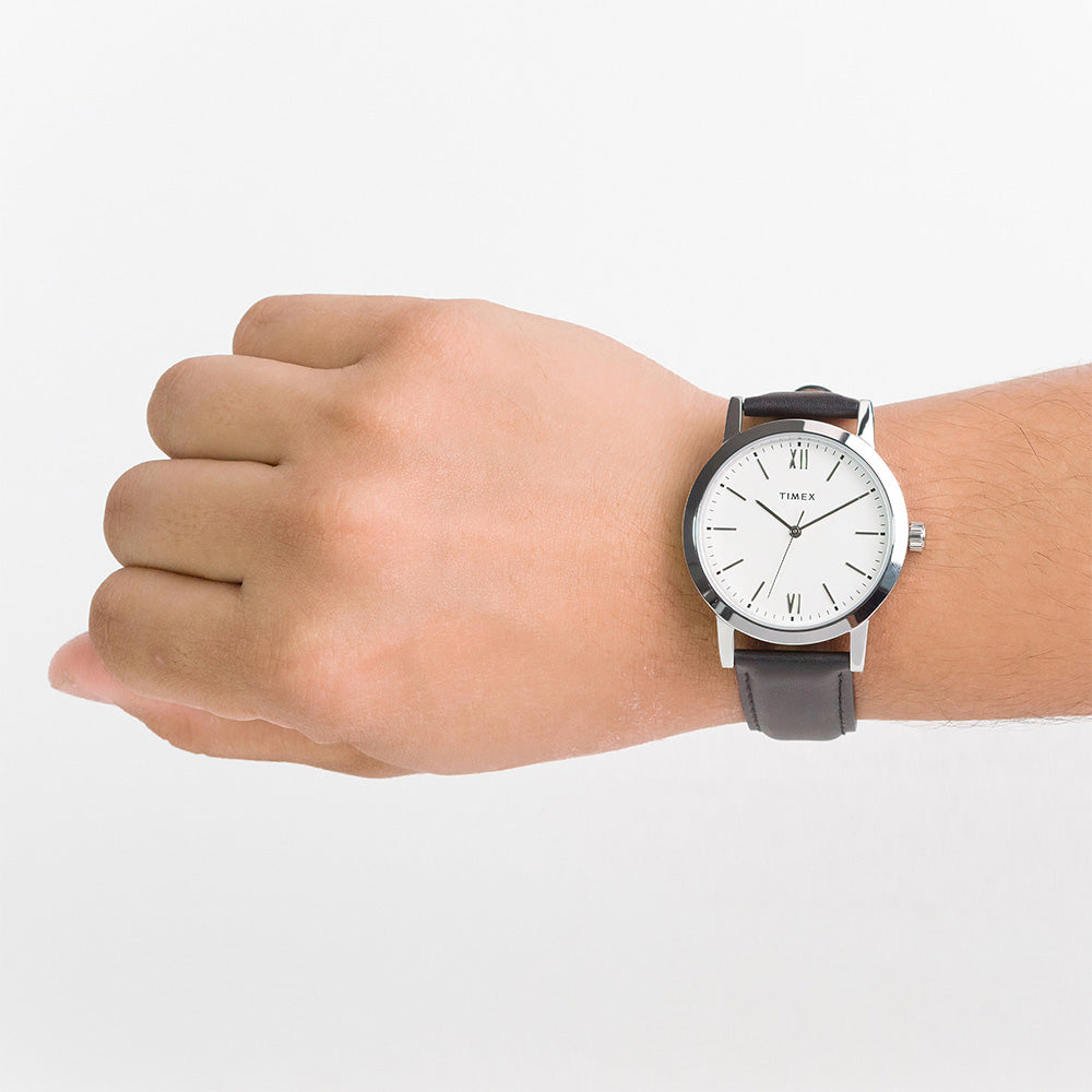 T1-2 Series 3-Hand 38mm Leather Band