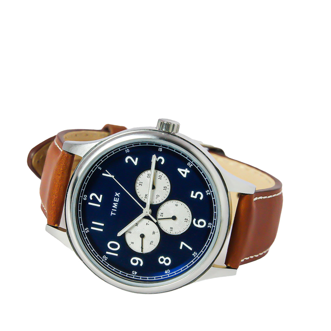 Discoverer Multifunction 43mm Leather Band