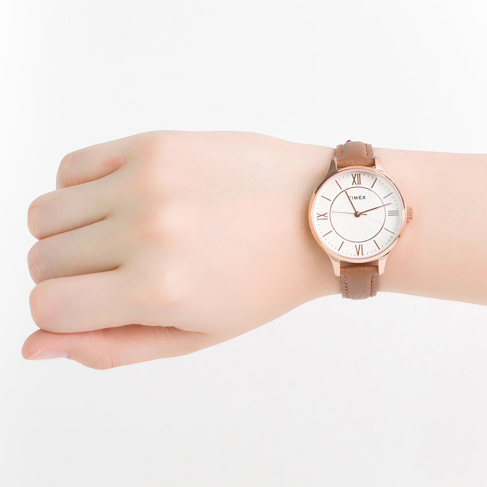 Sharon 3-Hand 36mm Leather Band