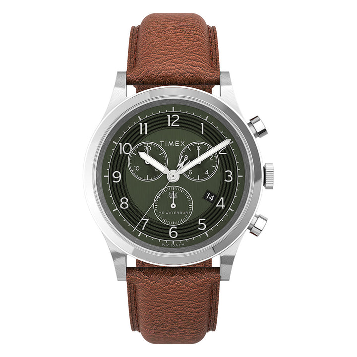 Waterbury Traditional Chronograph 42mm Leather Band