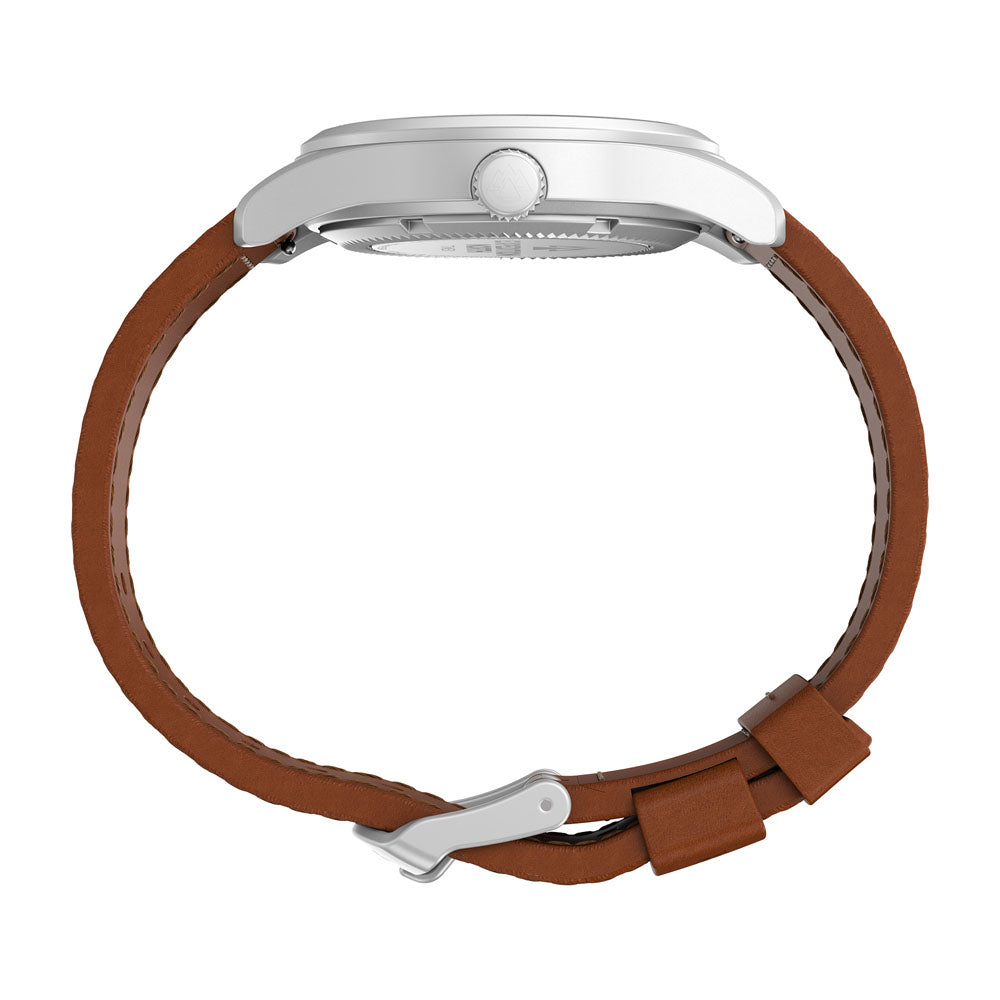 North Field Post Mechanical Hand-wound 38mm Leather Band