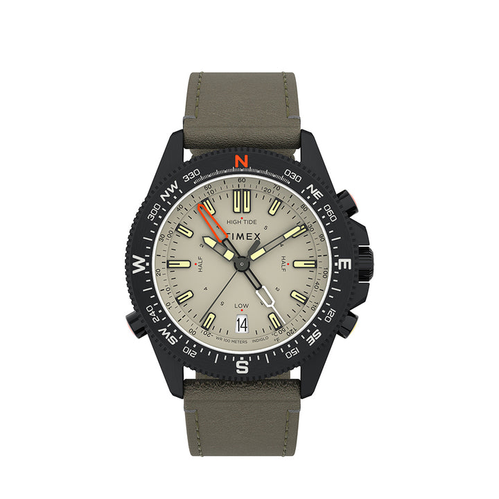 Expedition North Tide-Temp-Compass 43mm Leather Band