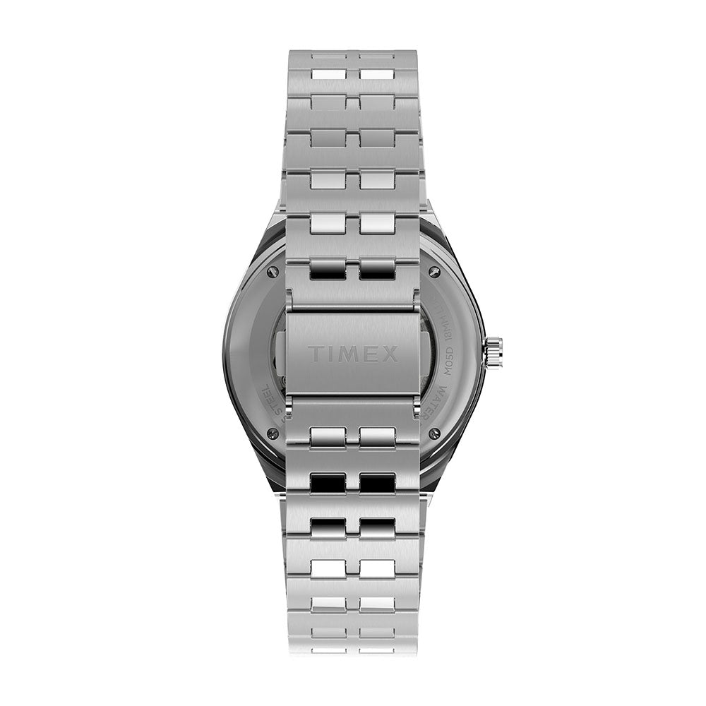 Q Timex M79 Day-Date 40mm Stainless Steel Band