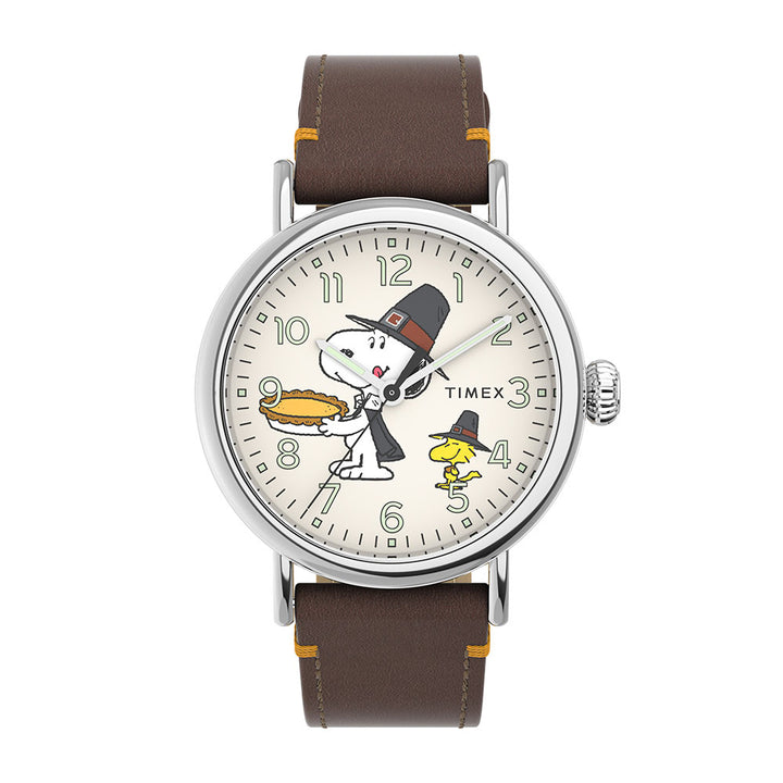 Standard x Peanuts 3-Hand 40mm Leather Band