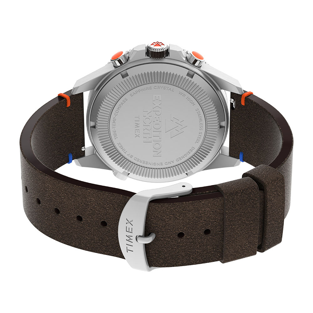 Expedition North Tide Temp  43mm Leather Band