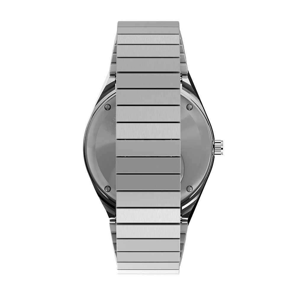 Q Timex Day-Date 36mm Stainless Steel Band