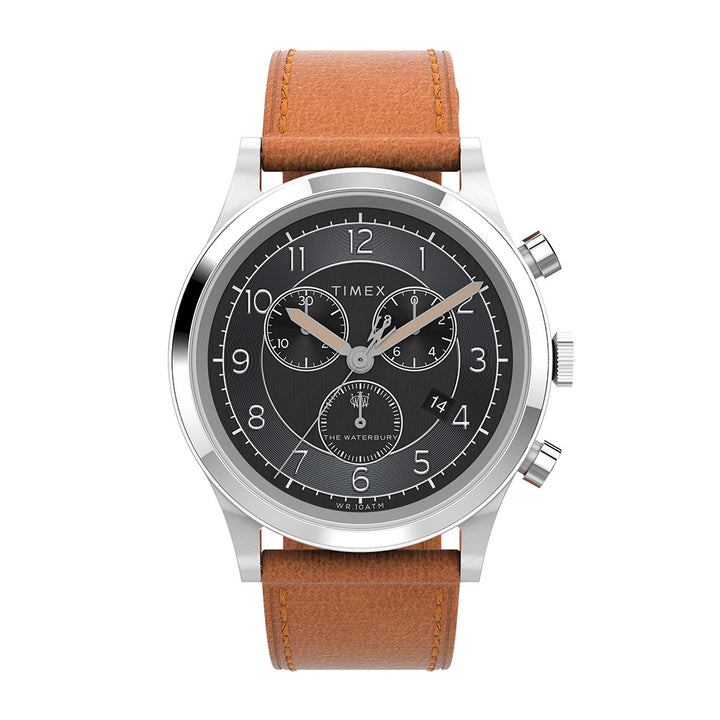 Waterbury Traditional Chronograph 42mm Leather Band