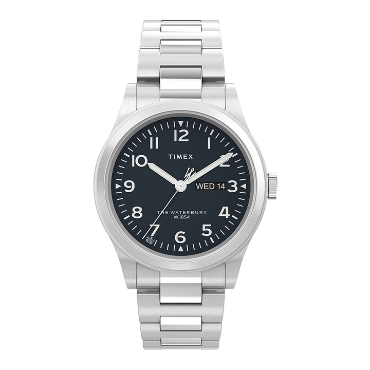 Waterbury Traditional Day-Date 39mm Stainless Steel Band