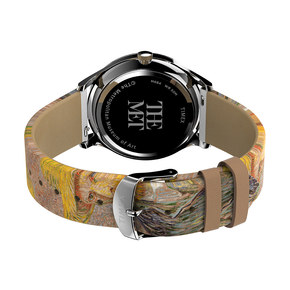 The Met Van Gogh 3-Hand 40mm Leather Band