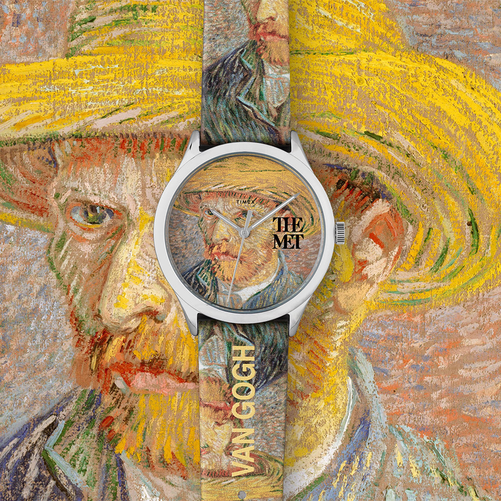 The Met Van Gogh 3-Hand 40mm Leather Band