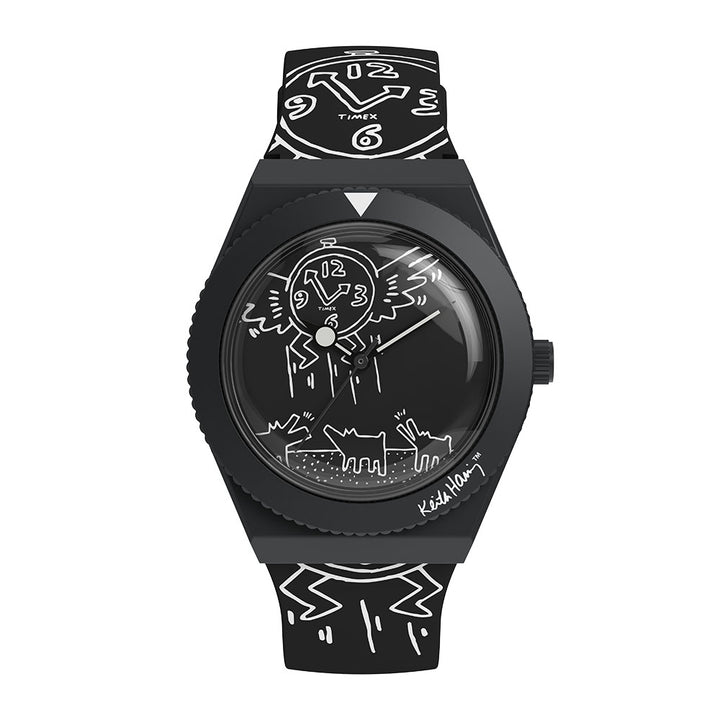 Timex x Keith Haring Q Timex 3-Hand 38mm Rubber Band