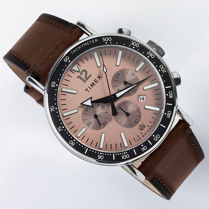 Waterbury Chronograph 43mm Leather Band