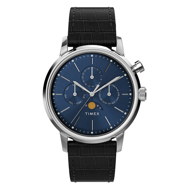 Marlin Moon Phase Multifunction 40mm Leather Band