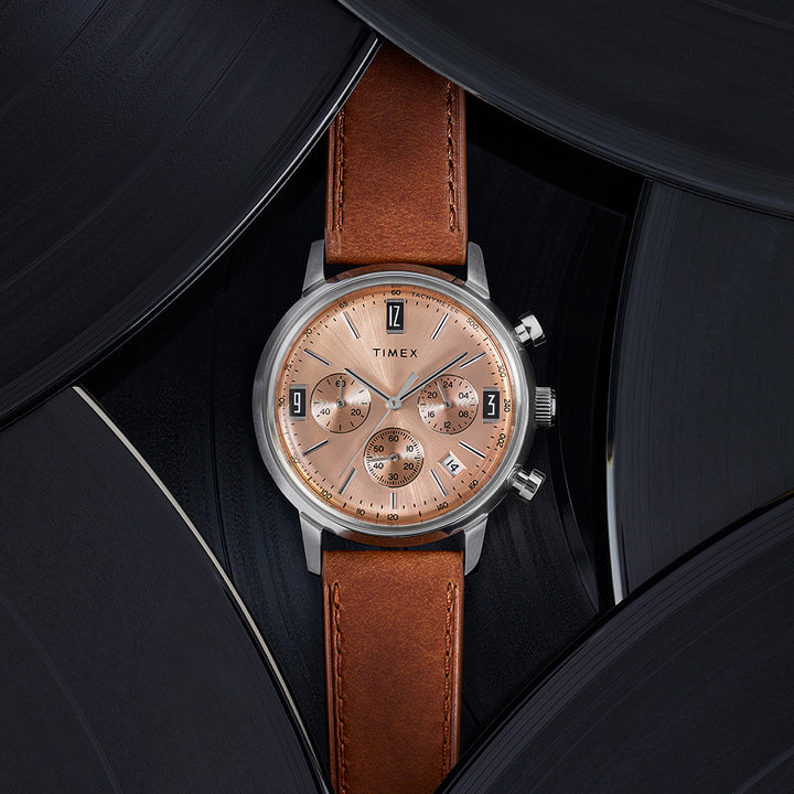 Marlin Chronograph 40mm Leather Band