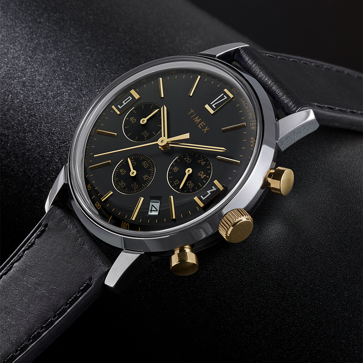 Marlin Quartz Chronograph 40mm Leather Band