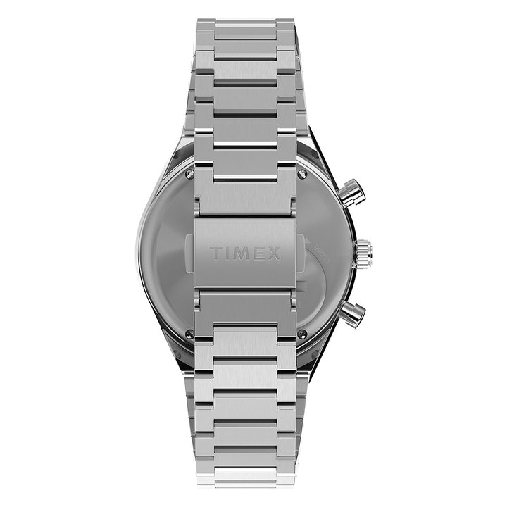 Q Timex Chronograph 40mm Stainless Steel Band