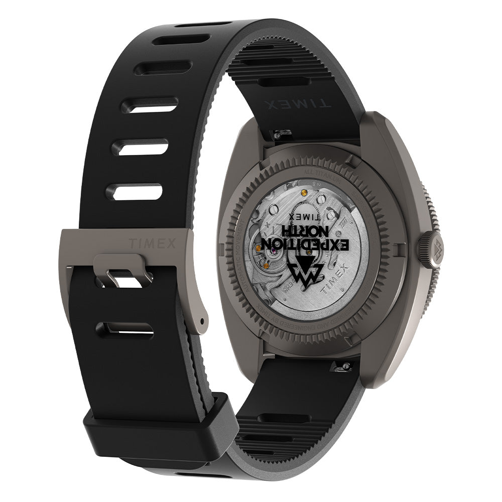 Expedition North Titanium Automatic GMT 41mm Silicone Band