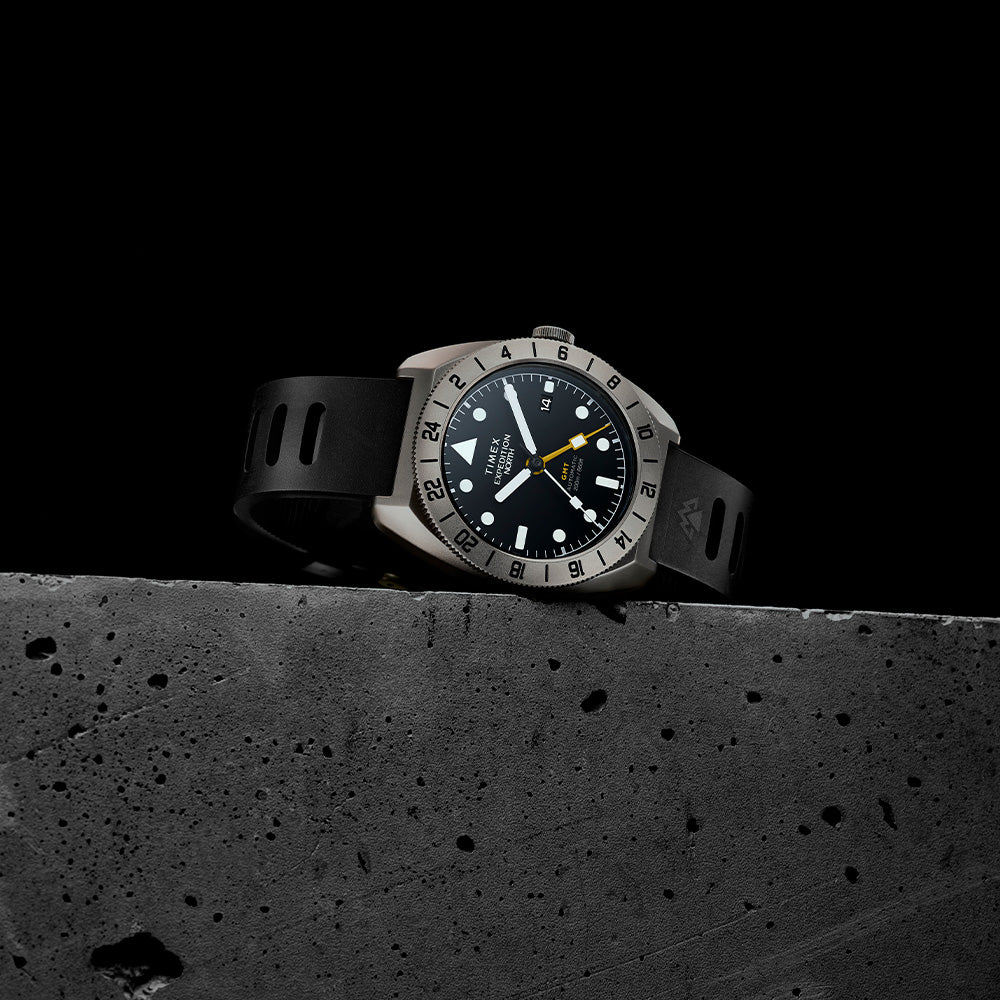 Expedition North Titanium Automatic GMT 41mm Silicone Band