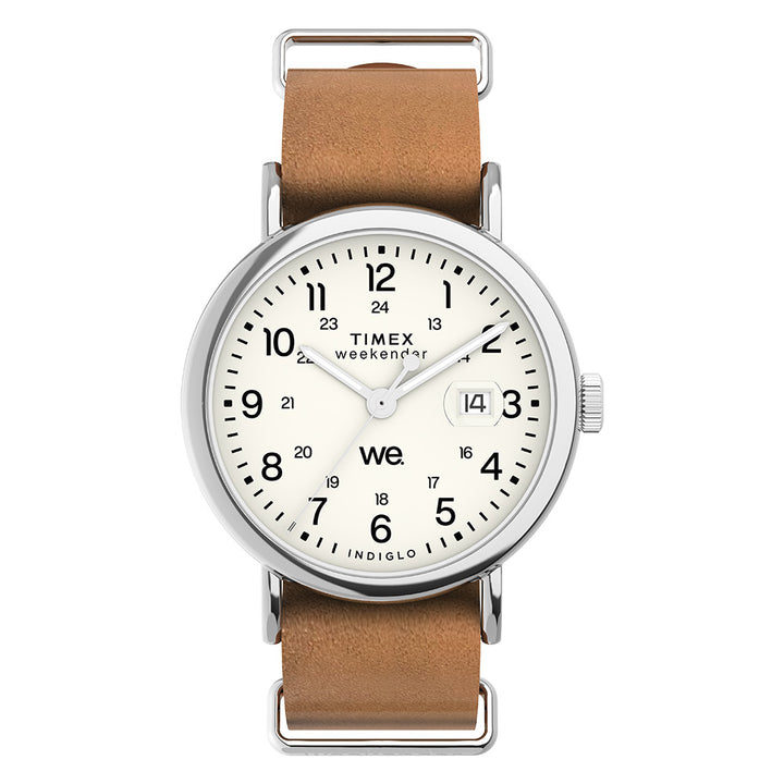 Weekender Date 40mm Leather Band