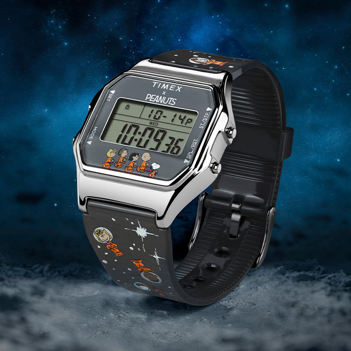 Timex T80 x Peanuts Space Digital 34mm Resin Band