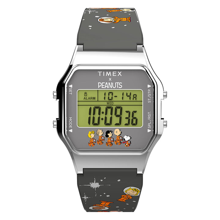 Timex T80 x Peanuts Space Digital 34mm Resin Band