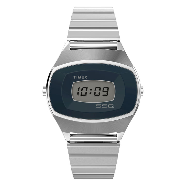 Q Timex Reissue Digital 38mm Stainless Steel Band