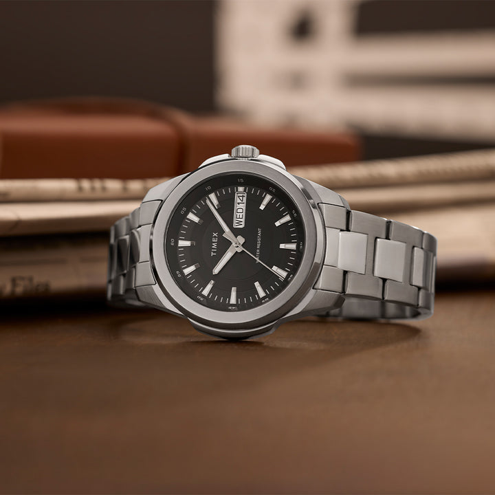 Essex Avenue Day-Date 45mm Stainless Steel Band