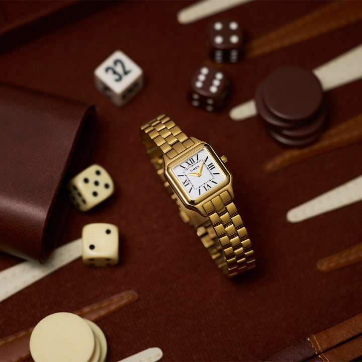 Legacy Square 2-Hand 23mm Stainless Steel Band