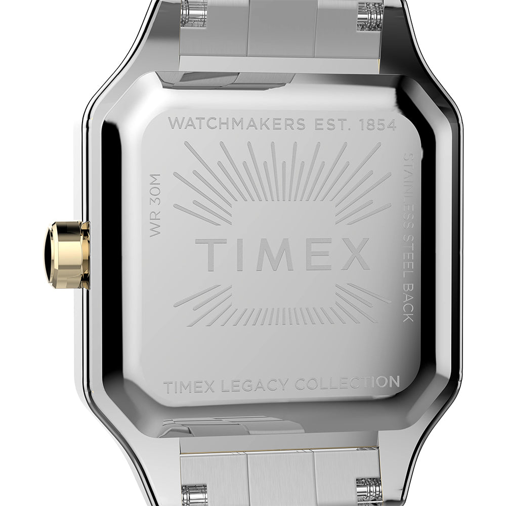 Legacy Square 2-Hand 23mm Stainless Steel Band