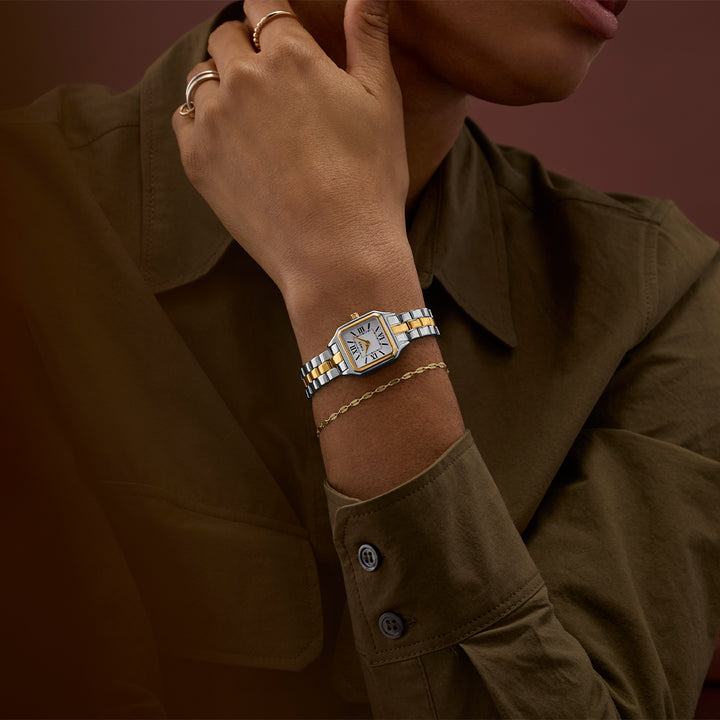 Legacy Square 2-Hand 23mm Stainless Steel Band