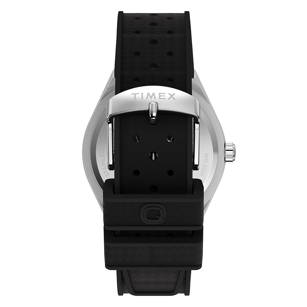 Q Timex Continental Gmt 39mm Rubber Band