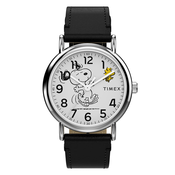 Timex x Peanuts Weekender 3-Hand 38mm Leather Band