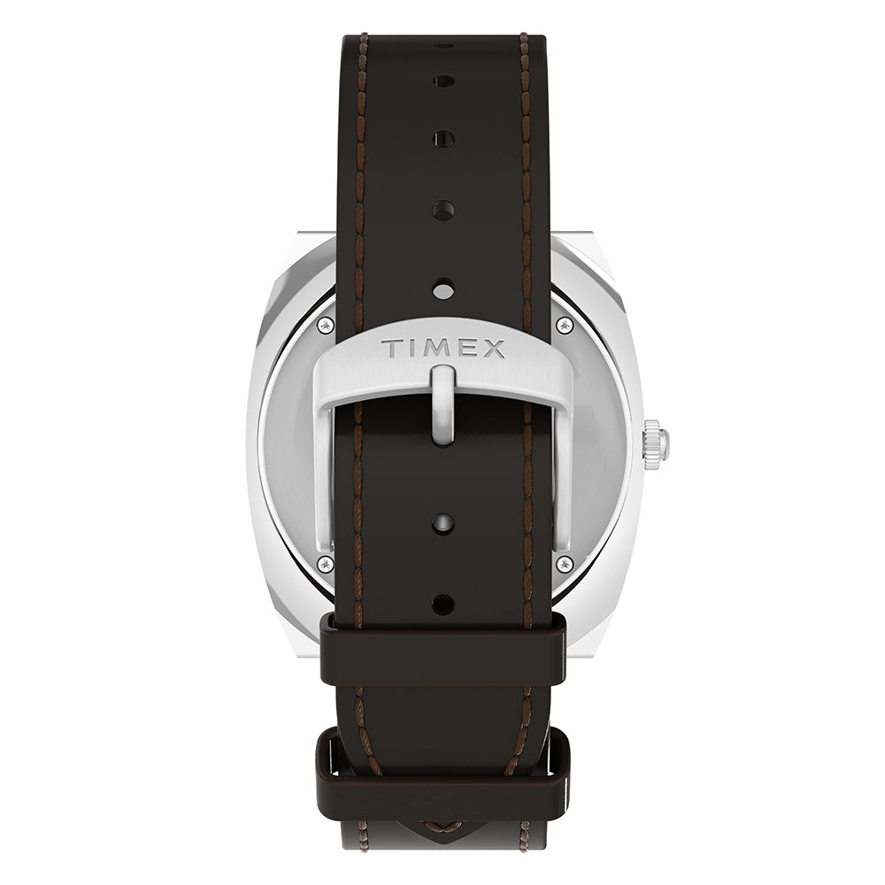 Q Timex 1972 Reissue Date 39mm Leather Band