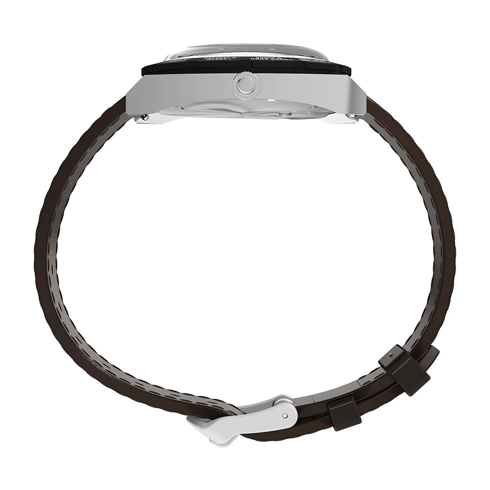 Q Timex 1972 Reissue Date 39mm Leather Band