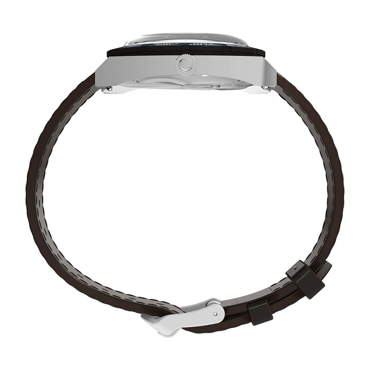 Q Timex 1972 Reissue Date 39mm Leather Band