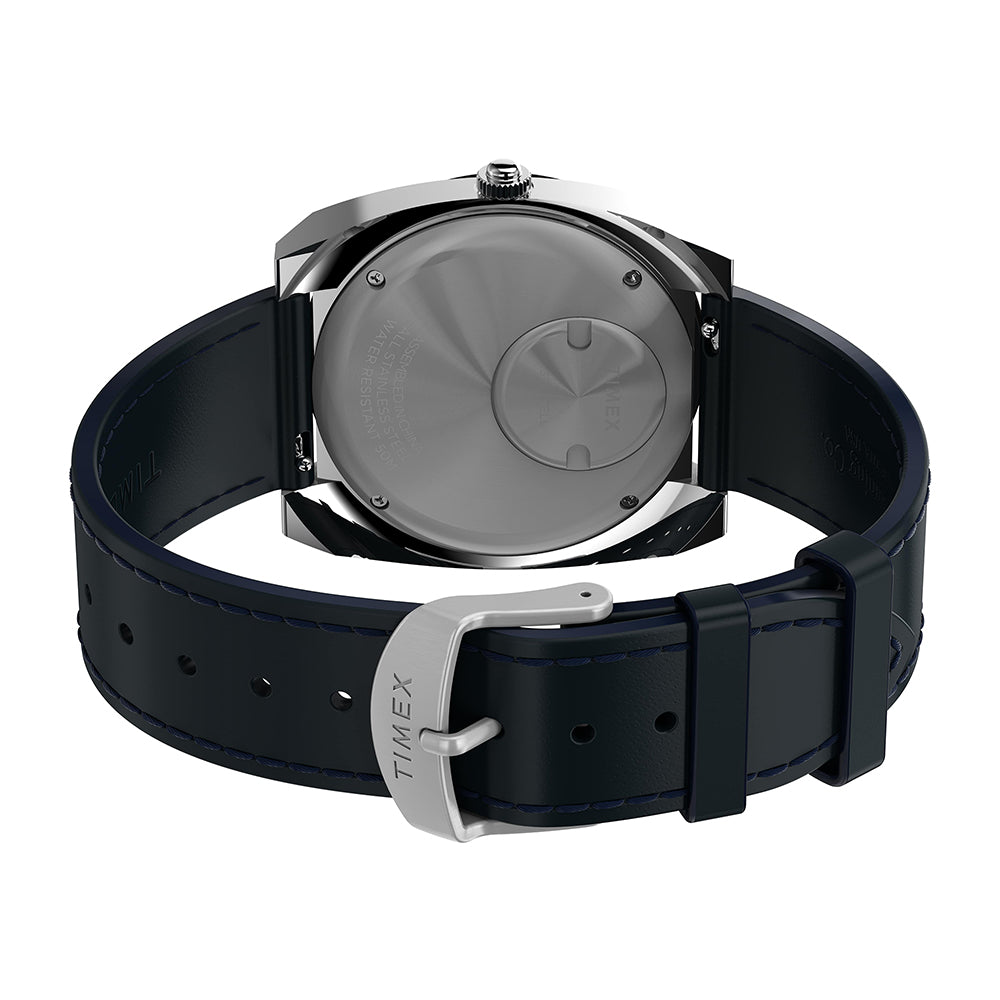 Q Timex 1972 Reissue Date 39mm Leather Band