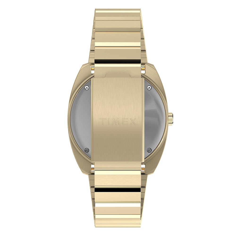 Q Timex Enigma Day-Date 37mm Stainless Steel Band