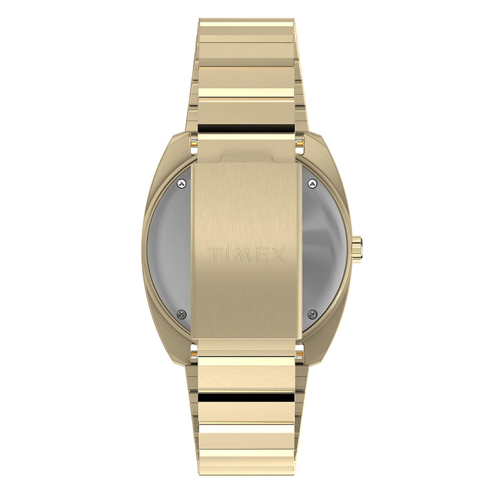 Q Timex Enigma Day-Date 37mm Stainless Steel Band