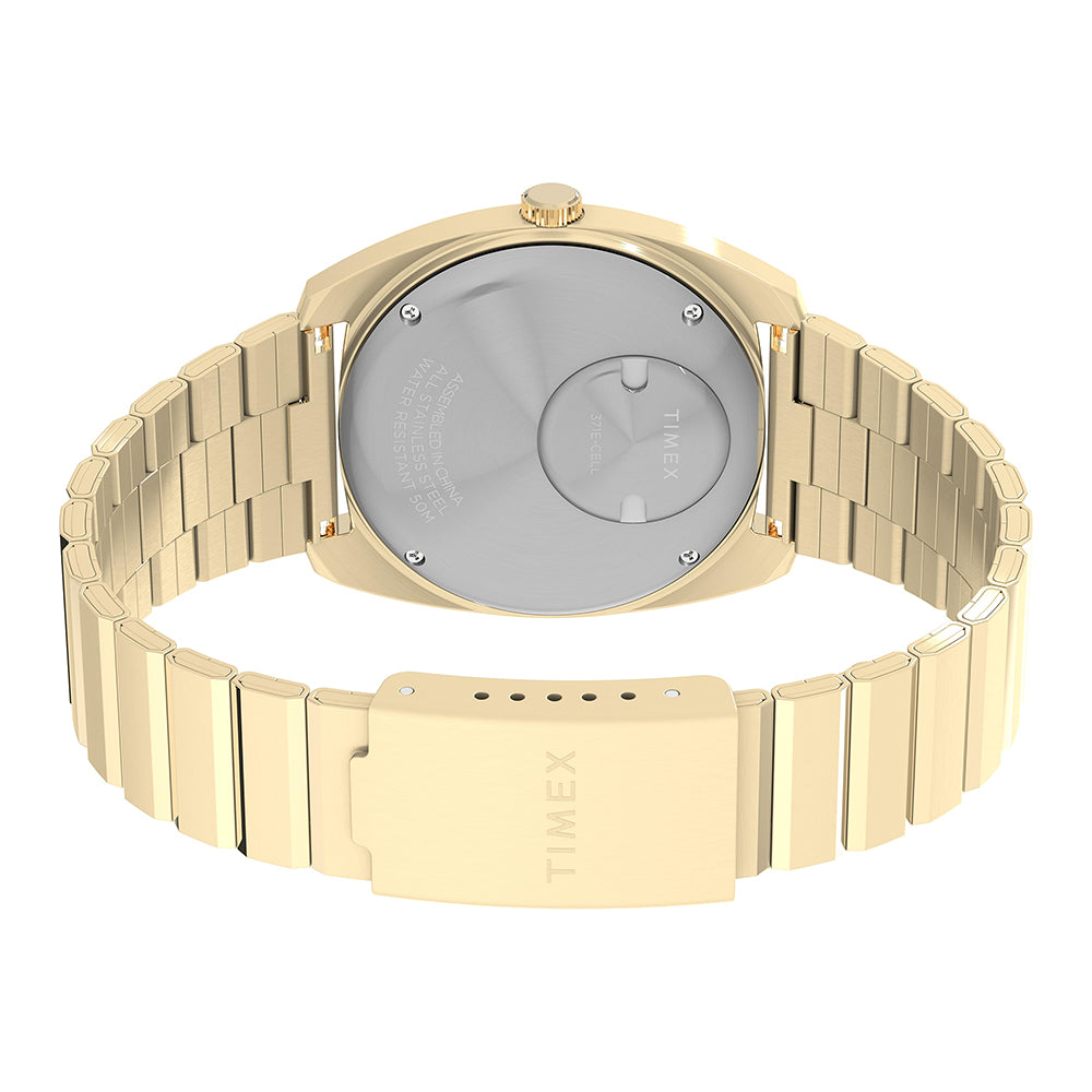 Q Timex Enigma Day-Date 37mm Stainless Steel Band