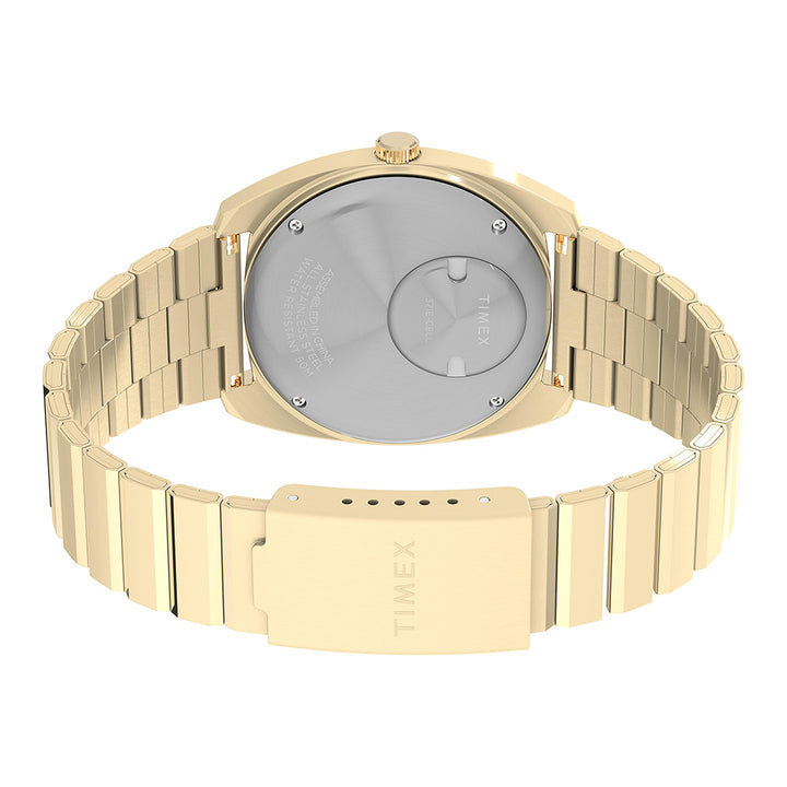 Q Timex Enigma Day-Date 37mm Stainless Steel Band